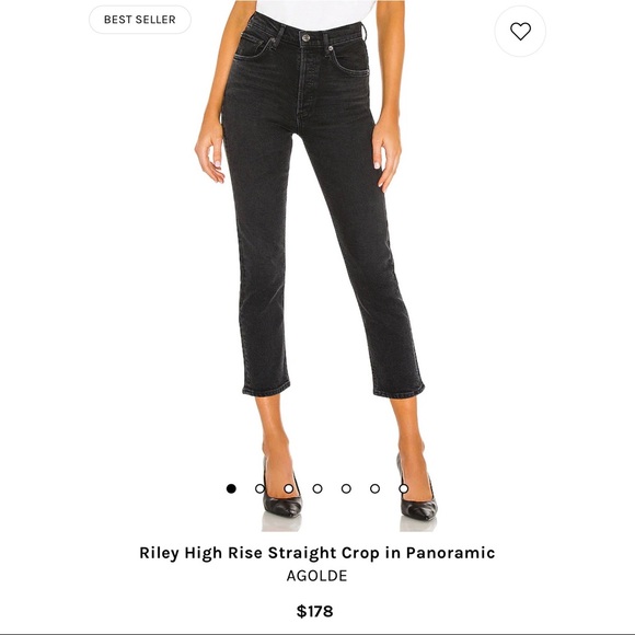 Agolde Riley Crop - Picture 2 of 10